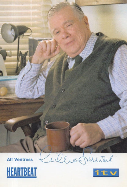 Alf Ventress William Simons Heartbeat TVReverse Hand Signed Cast Photo & Message