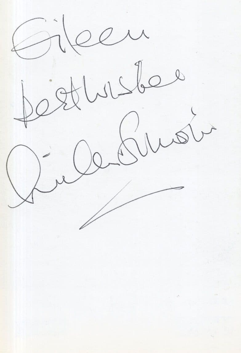 Alf Ventress William Simons Heartbeat TVReverse Hand Signed Cast Photo & Message