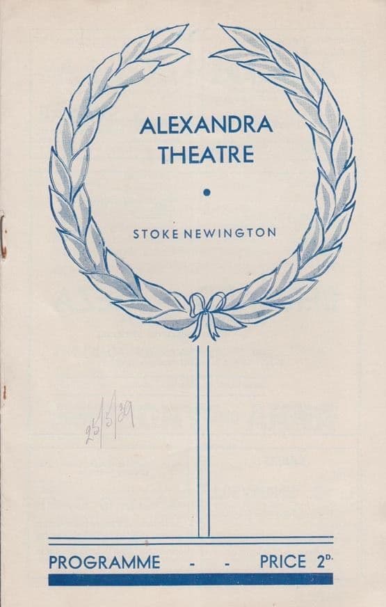 Alfred Farrell Anthony & Anna Musical WW2 Stoke Newington London Theatre Programme