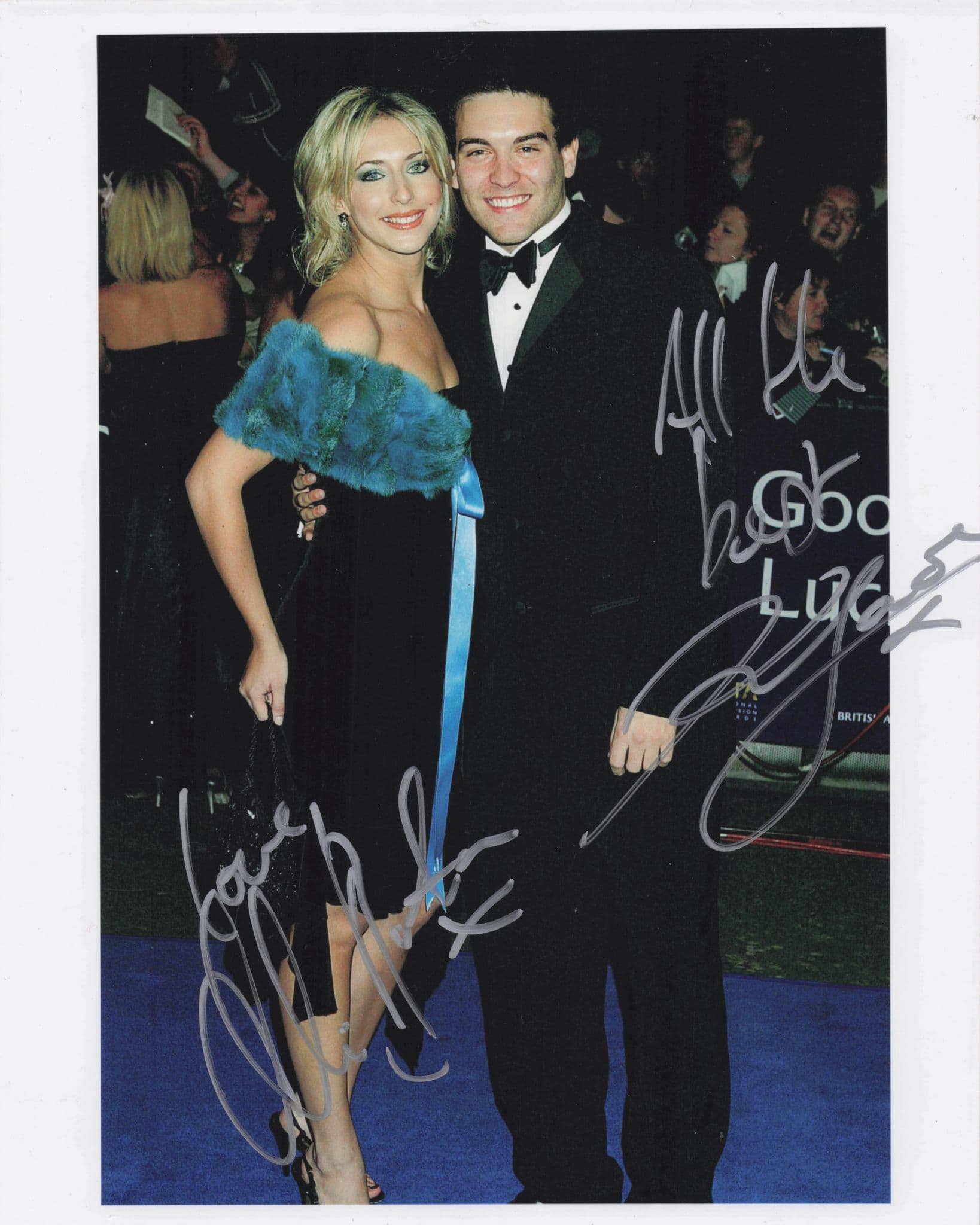 Ali Bastian & Kevin Sacre Hollyoaks MULTI 10x8 Hand Signed Photo