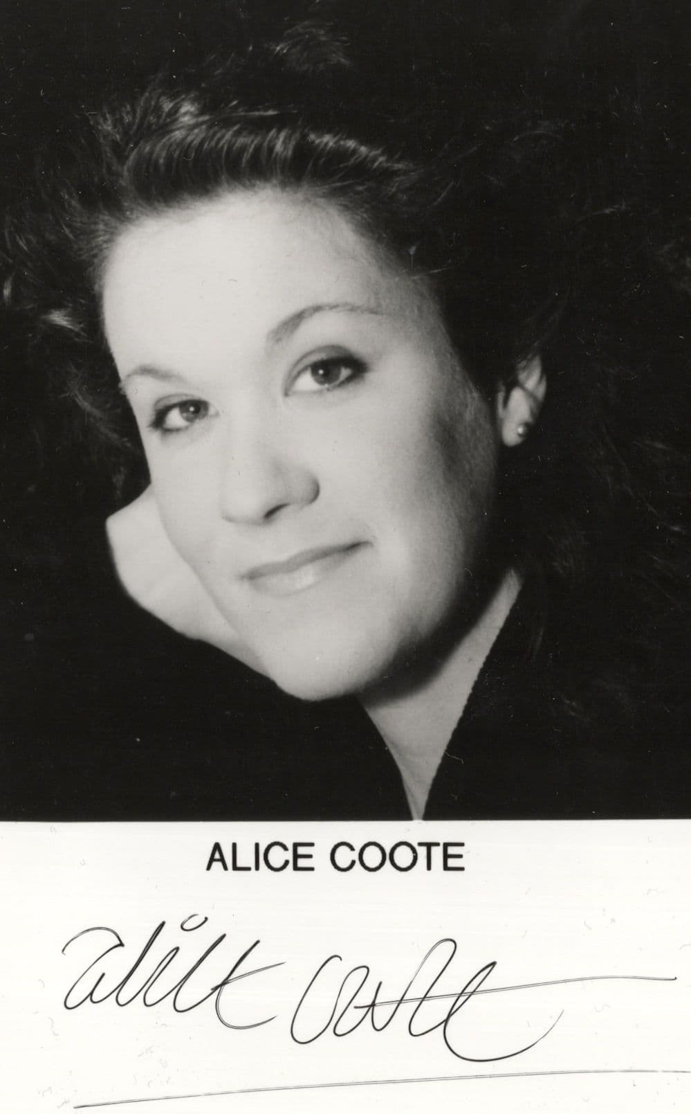 Alice Coote OBE Mezzo Opera Soprano Singer Hand Signed Photo