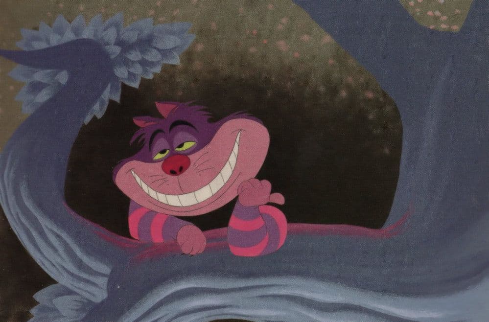 Alice In Wonderland Cheshire Cat Cartoon Film Movie Postcard