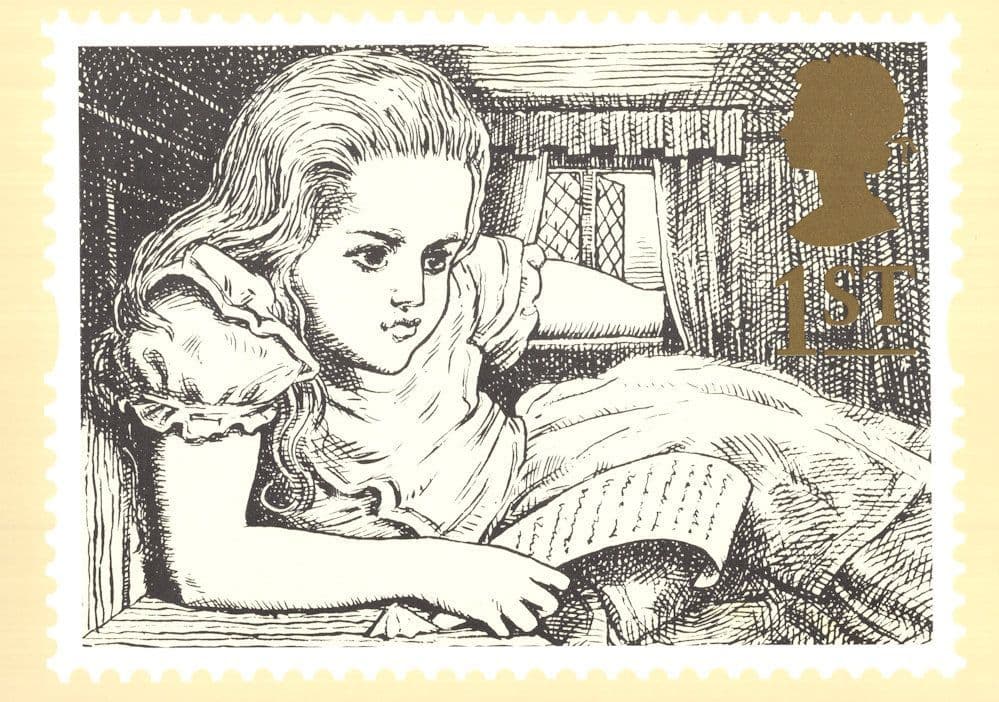 Alice In Wonderland of Book Rare PHQ Limited Edition Postcard