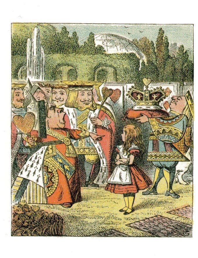 Alice In Wonderland Queen King Of Hearts 1907  Book Postcard