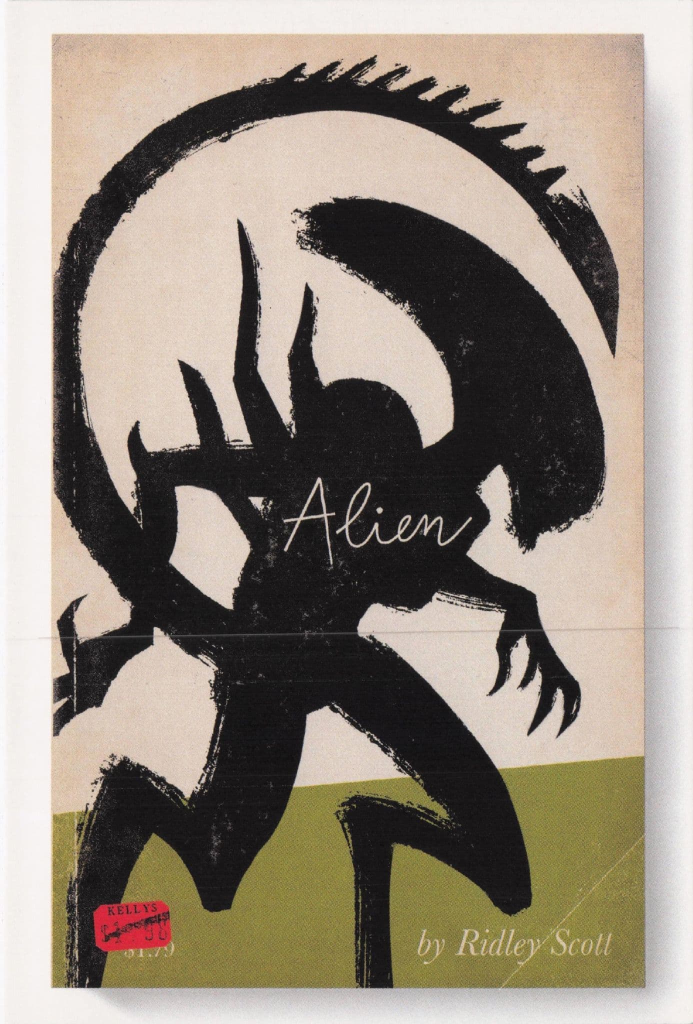 Alien Ridley Scott Film Movie As Rare Old Book Cover Postcard