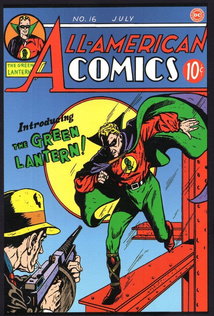 All American Comics Green Lantern Book Issue 16 Postcard