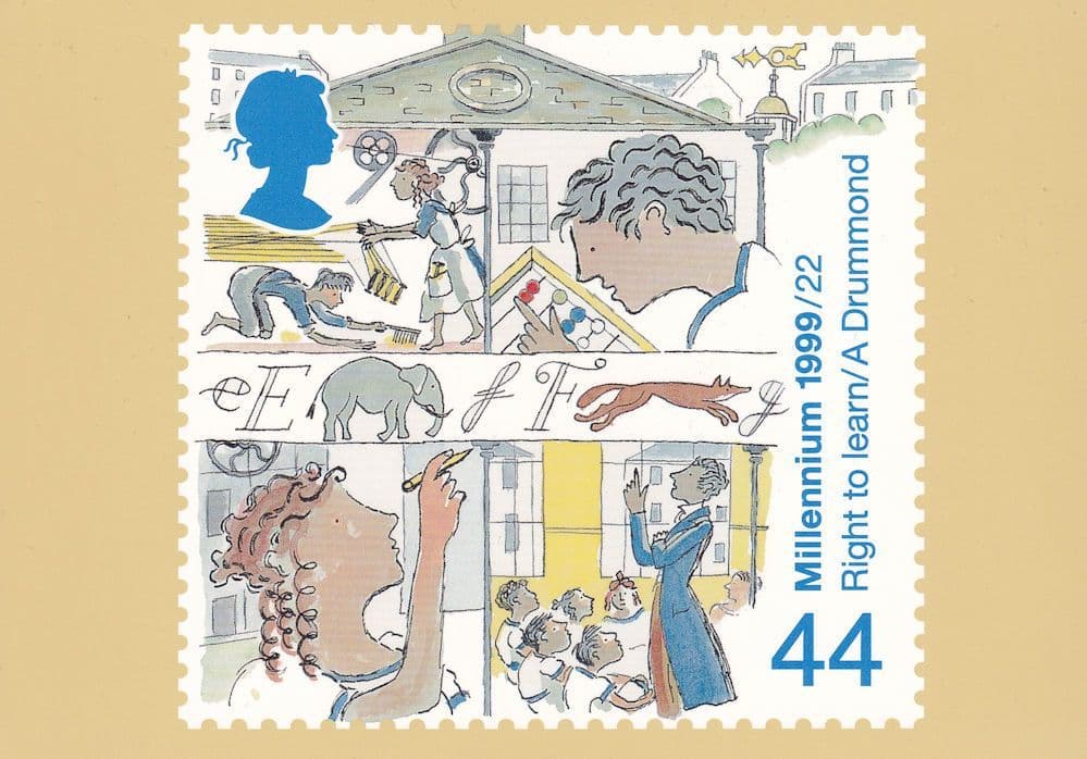 Allan Drummond Right To Learn Limited Edition Postcard