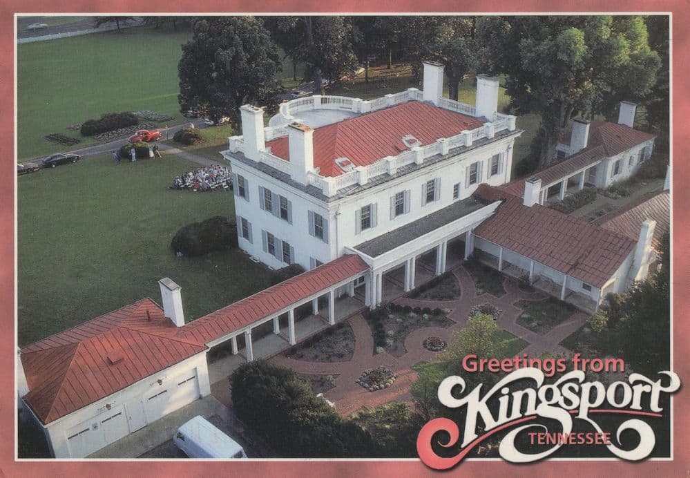 Allandale Mansion in Kingsport Tennessee USA Postcard
