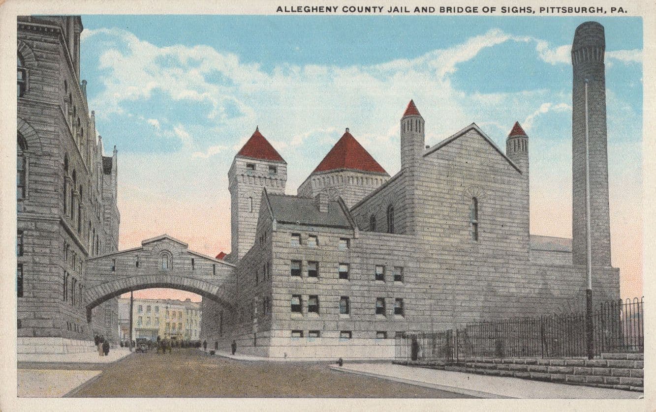Allegheny Country Police Jail Pittsburgh Pennsylvania USA Postcard