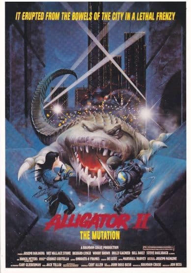 Alligator 2 The Mutation Monster B Movie Film Poster Postcard
