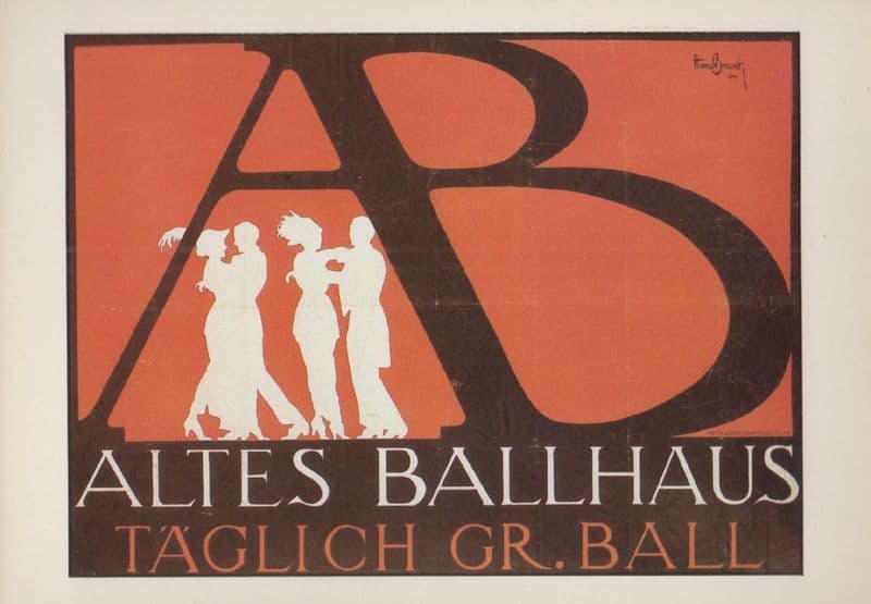 Altes Ballhaus Taglich Gr 1914 Ball Berlin Planet Verlag Poster German Postcard