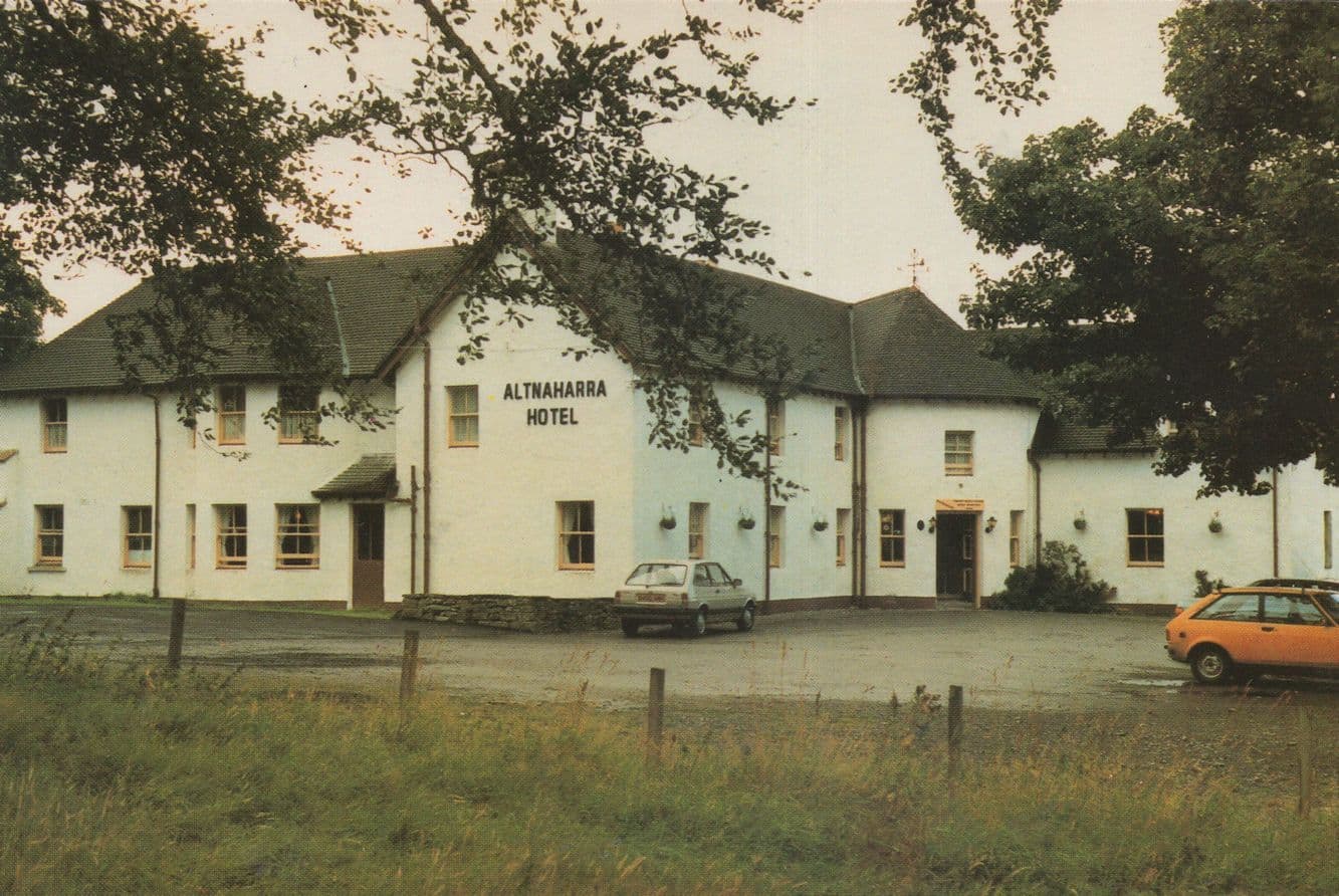 Altnaharra Hotel Lairg Sutherland Scottish Postcard