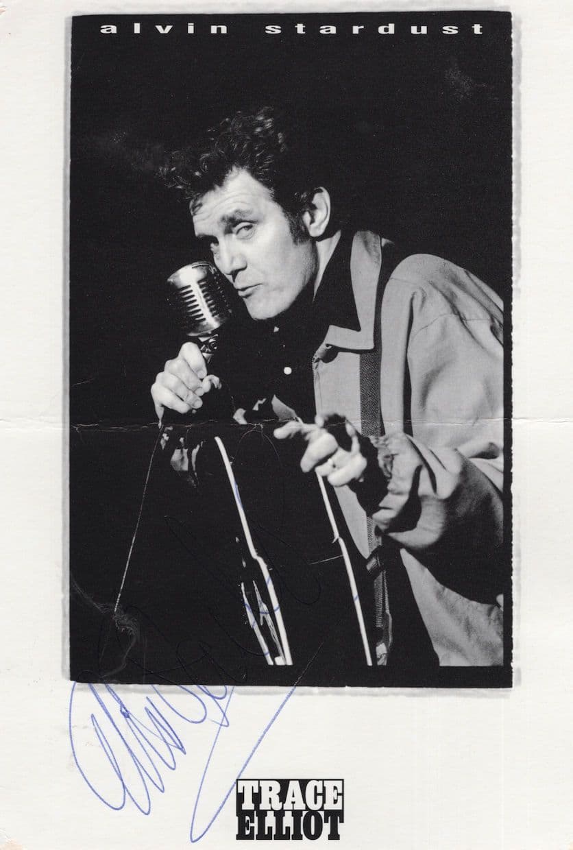 Alvin Stardust Vintage Large Management Agency Creased Photo