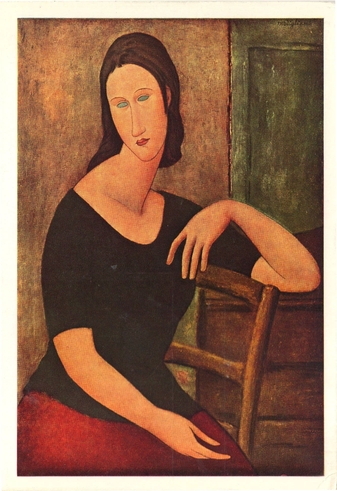 Amadeo Modigliani Jeanne Hebuterne Painting Postcard