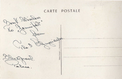Amazing Circus Theatre RPC Old Postcard Blackpool Performers Hand Signed