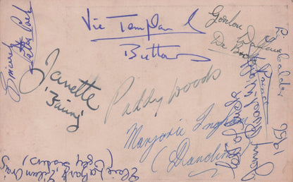 Amazing MULTI 10x Signed Acrobat Theatre Hand Signed Photo Card
