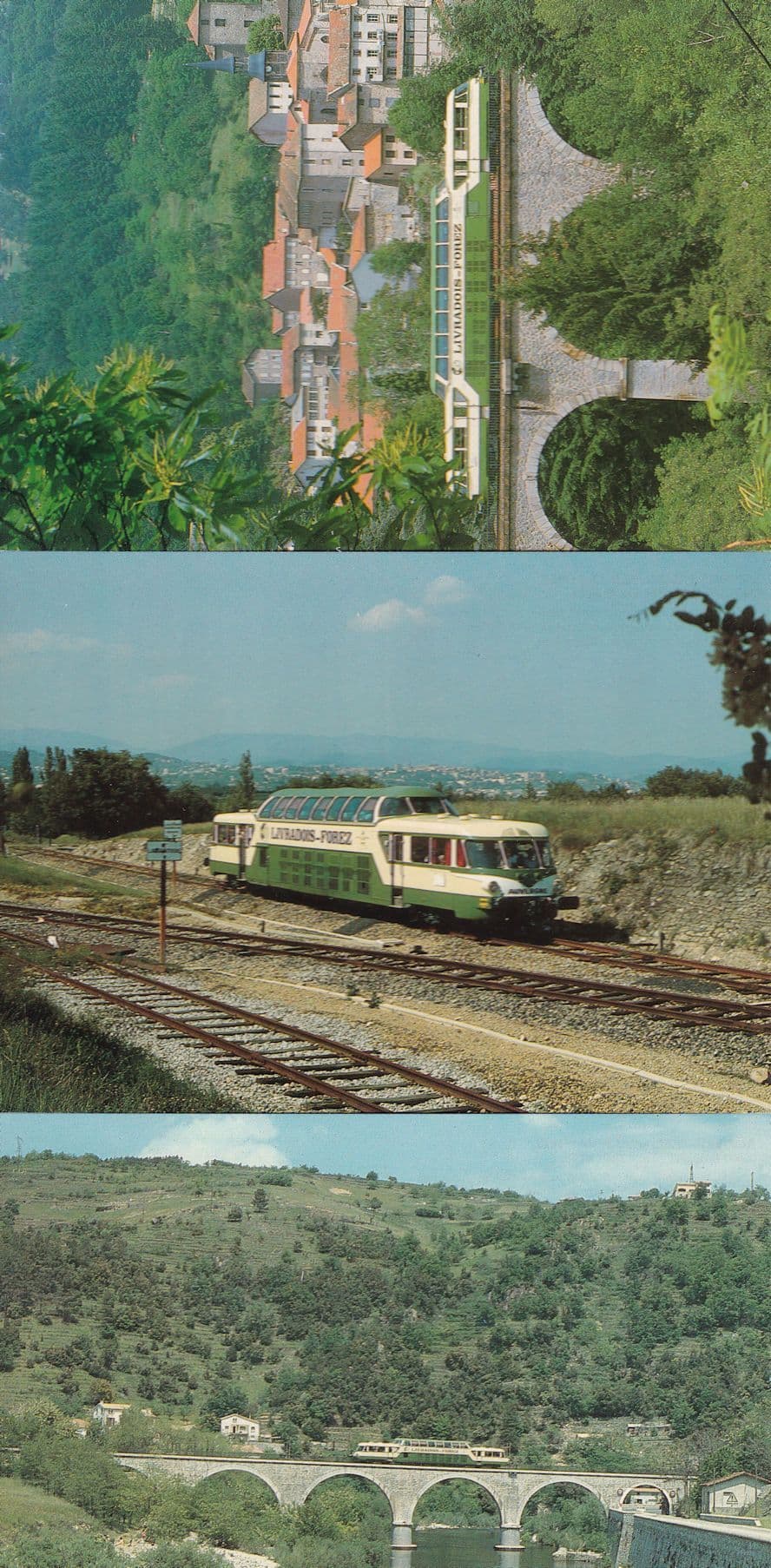 Ambert France 3x Livradois Forez Park Rare Train Postcard s