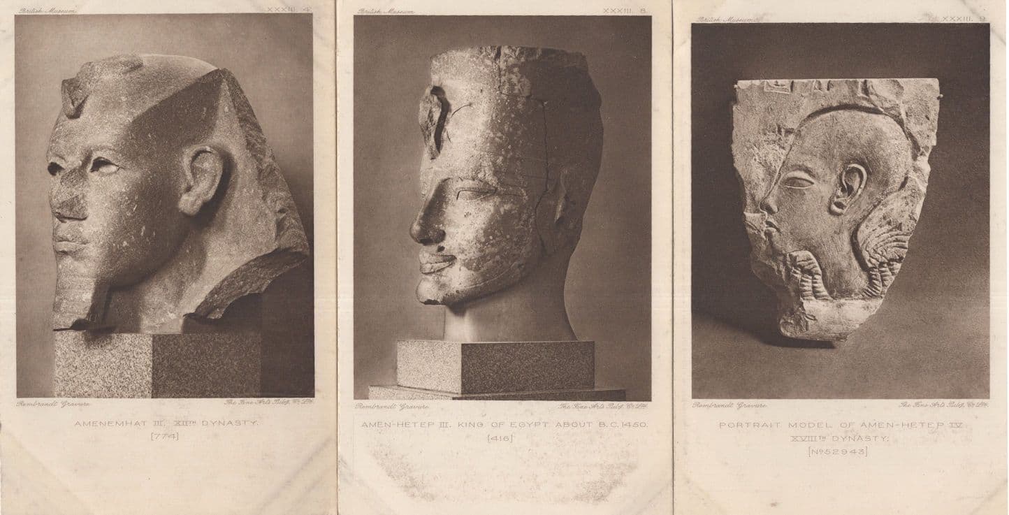 Amenhetep Thothmes Rameses King Of Egypt 3x Old Postcard s