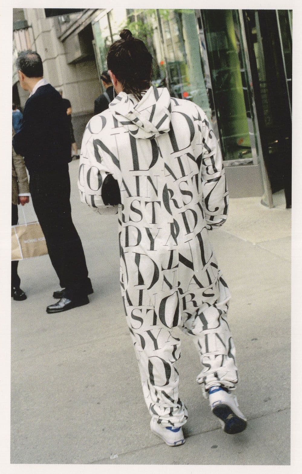 American Big Letters Fashion Statement Jacket Award Photo Postcard