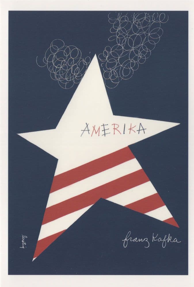 Amerika America Franz Kafka 1946 Book Rare Postcard