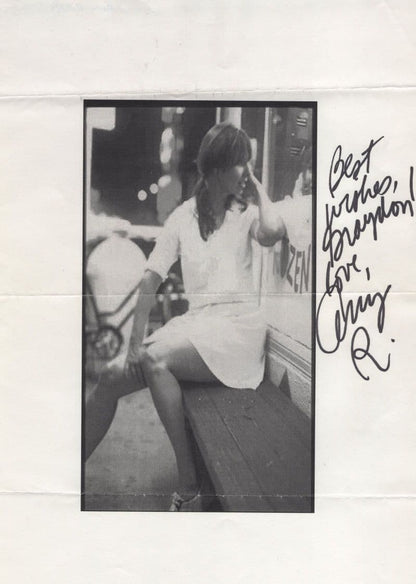 Amy Rigby Hand Signed Picture & FULLY Hand Written Letter