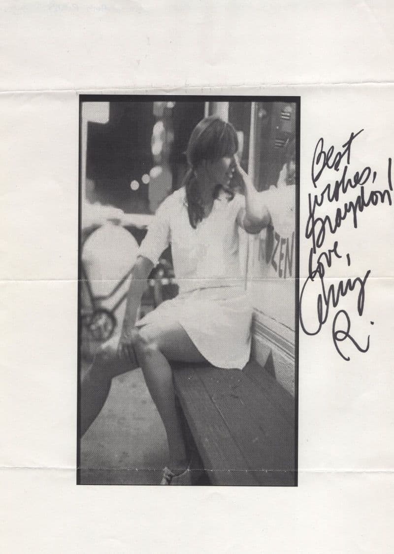 Amy Rigby Hand Signed Picture & FULLY Hand Written Letter