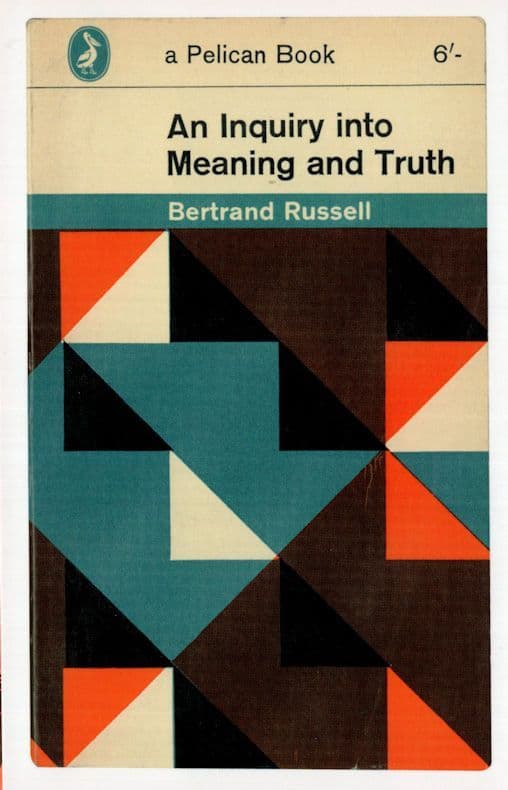 An Inquiry Into Meaning & Truth 1962 Book Postcard