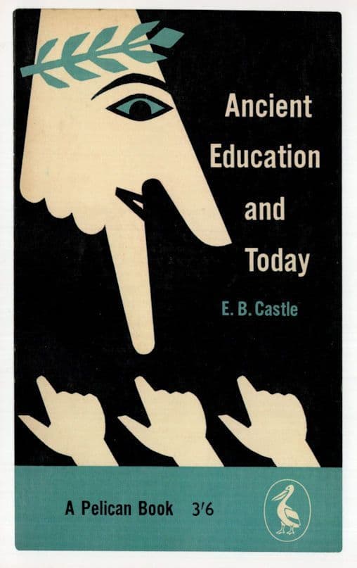 Ancient Education & Today EB Castle 1961 Book Postcard