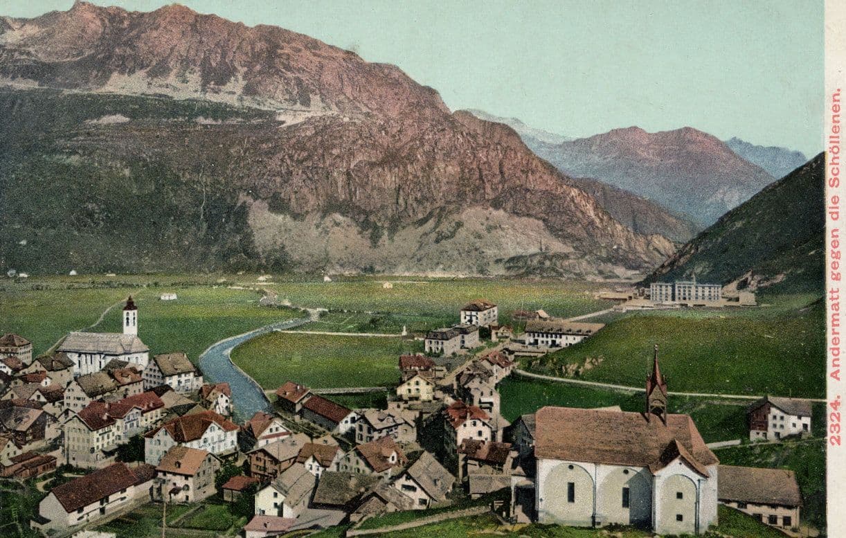 Andermatt Gegen Die Schollenen Switzerland Postcard