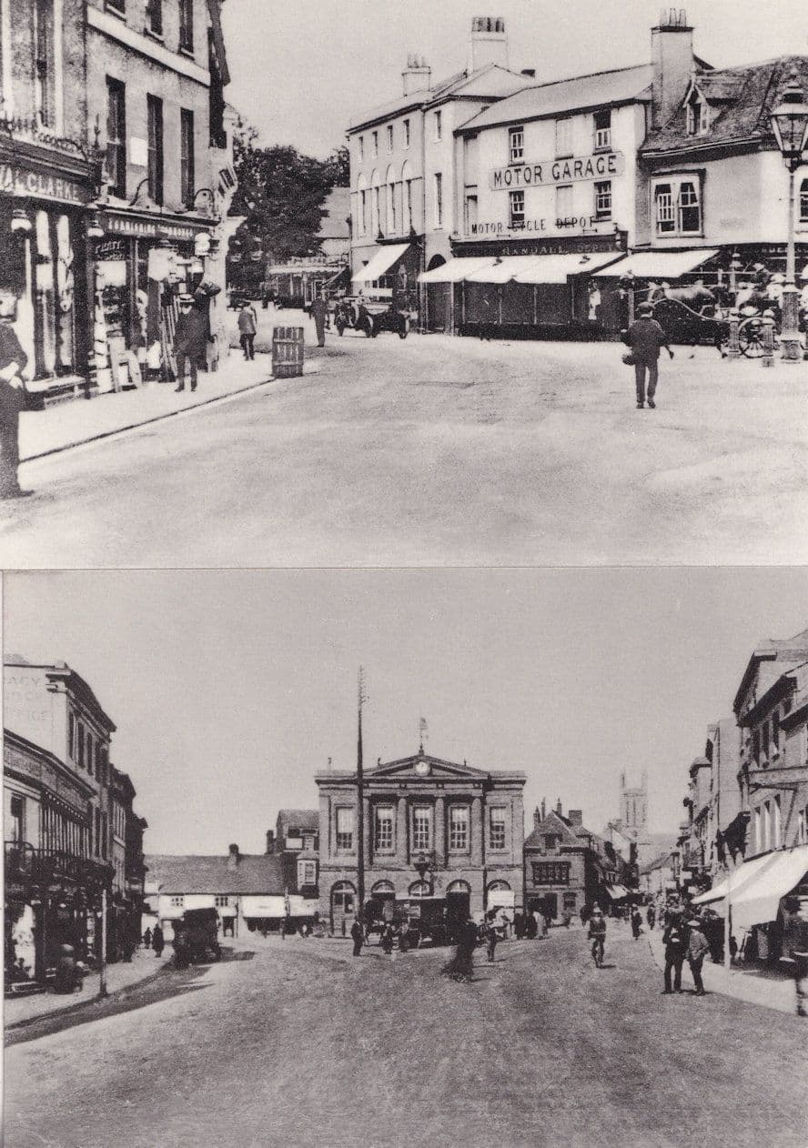 Andover High Street Motor Garage Cycle Shop 2x Hampshire Postcard s