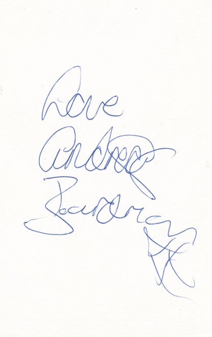 Andrea Boardman Live & Kicking Miss UK International Signed Card & Photo Ephemera