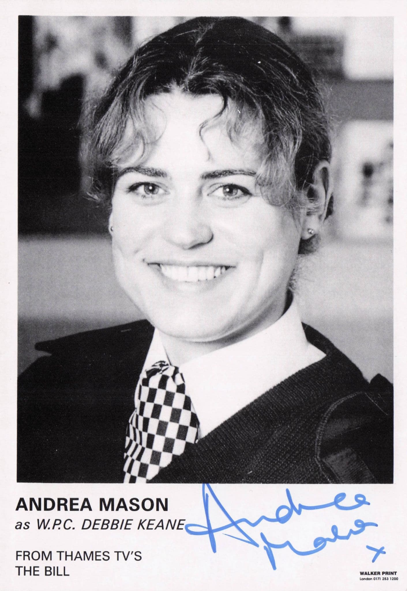 Andrea Mason ITV The Bill Stunning Cast Hand Signed Photo