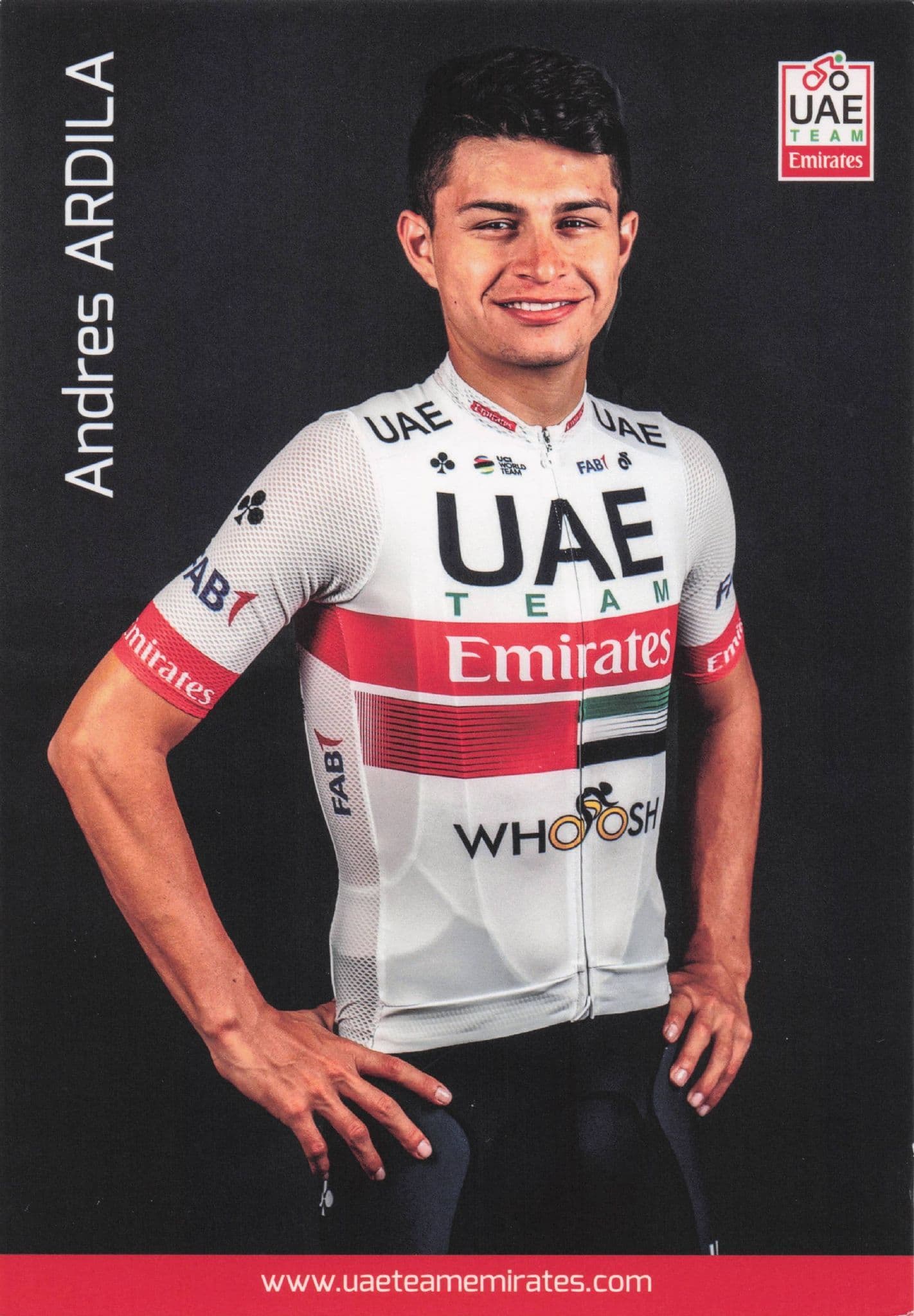 Andres Ardila Bicycle Cyclist Sports UEA EmiratesT eam Postcard
