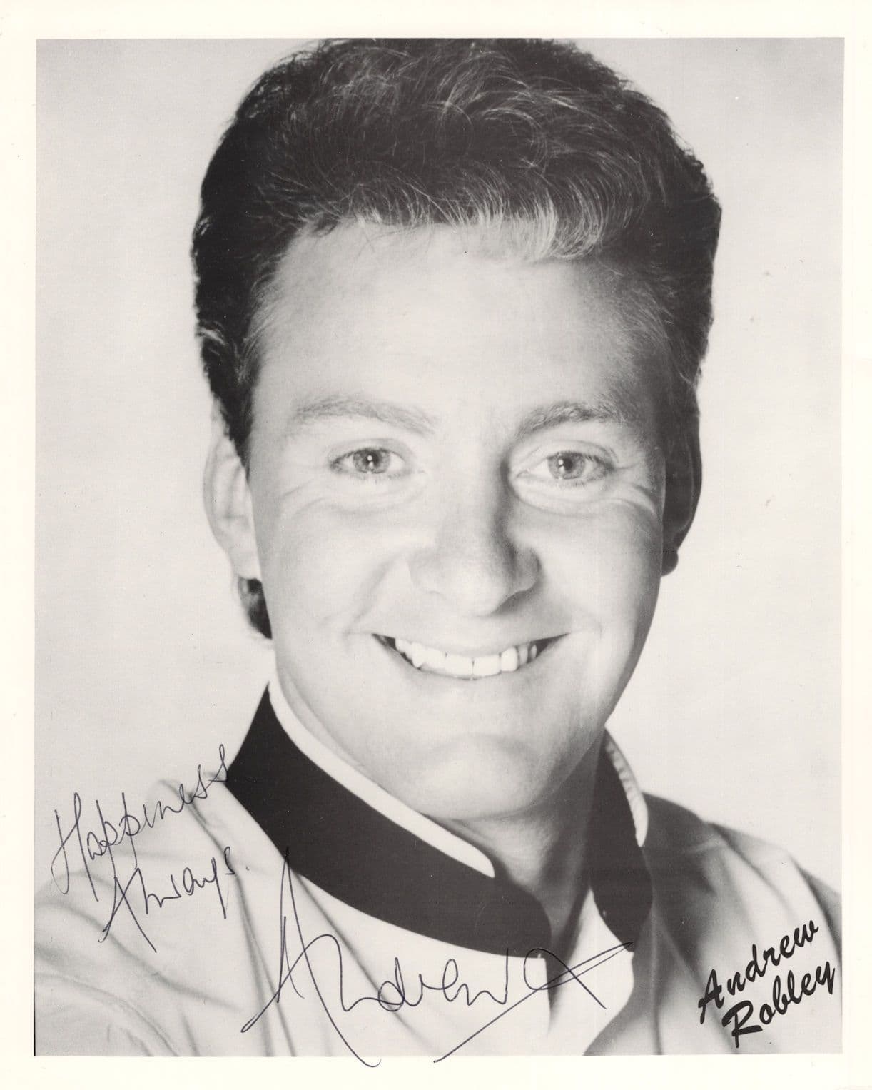 Andrew Robley Musician 10x8 Vintage Hand Signed Photo