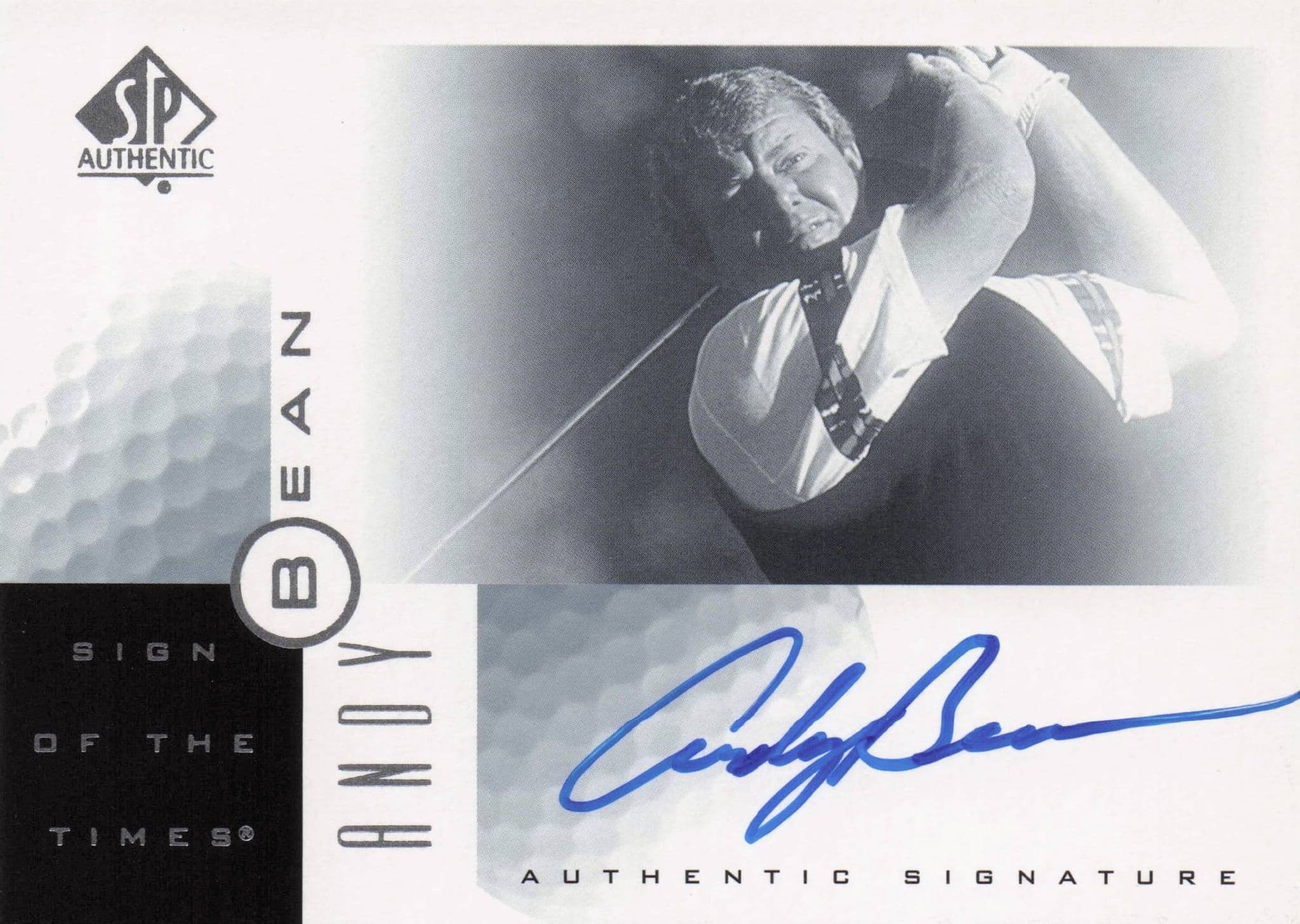 Andy Bean Sign Of The Times Hand Signed 2001 SP Golf Autograph Card