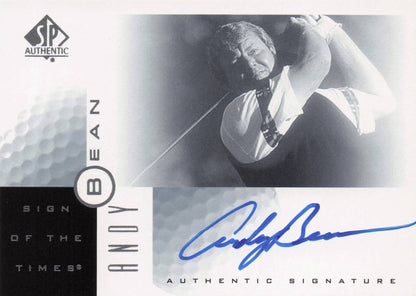 Andy Bean Sign Of The Times Hand Signed 2001 SP Golf Autograph Card