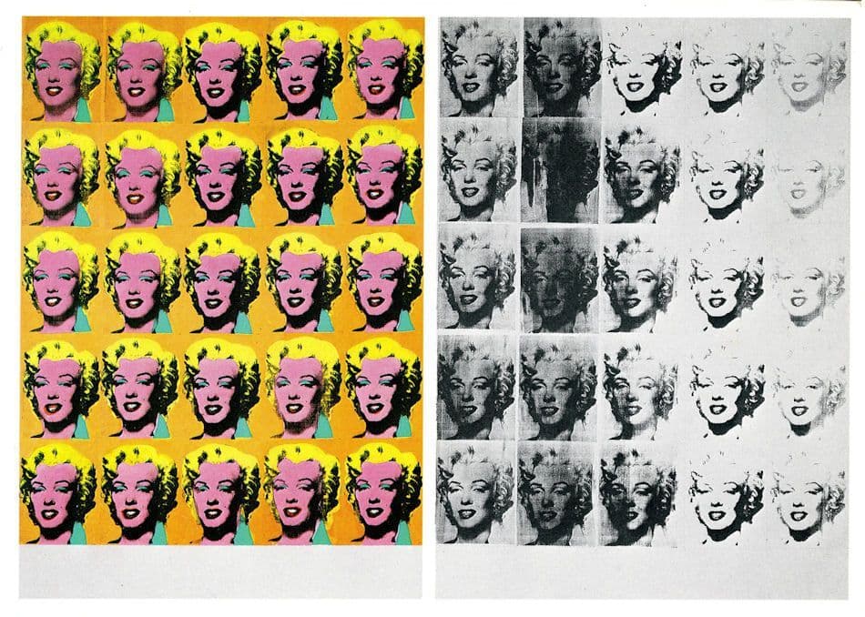 Andy Warhol Marilyn Monroe Tate London Gallery Exhibit Postcard