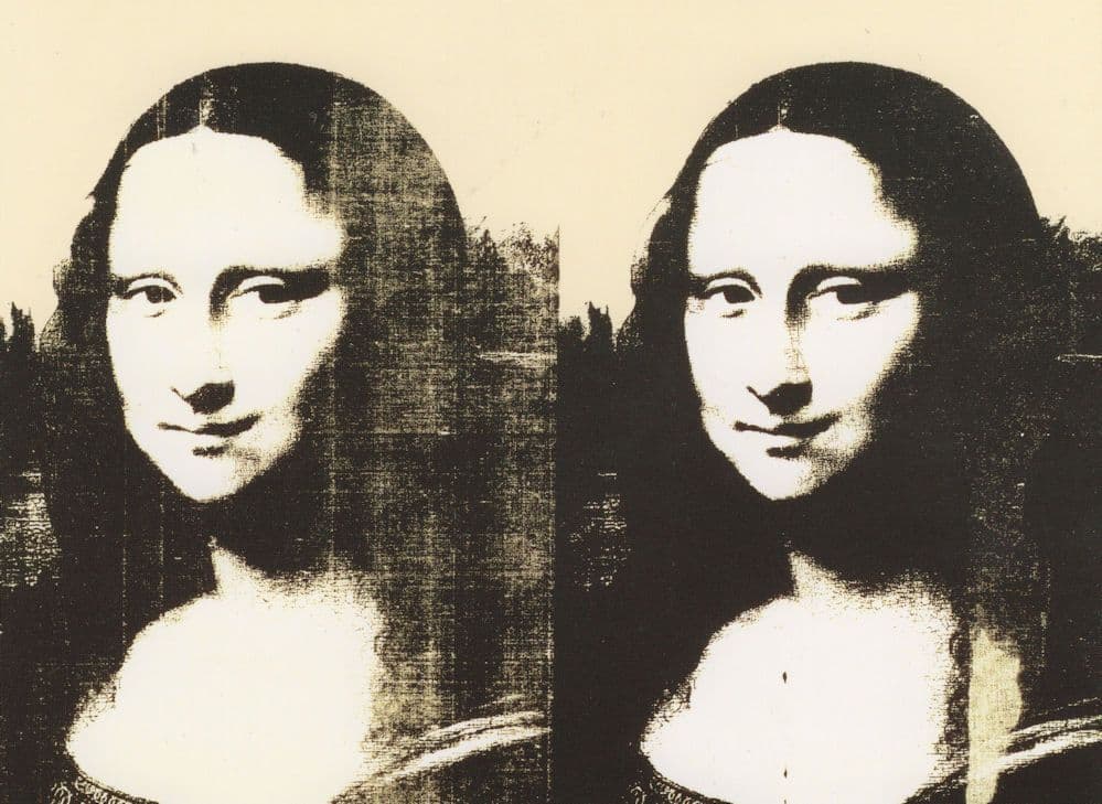 Andy Warhol Mona Lisa Painting Postcard