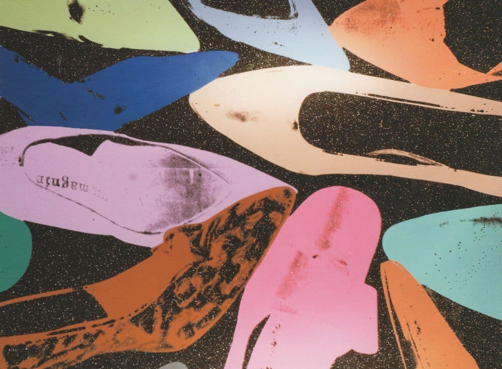 Andy Warhol Shoe Series Ladies Party Stiletto Shoes Painting Postcard