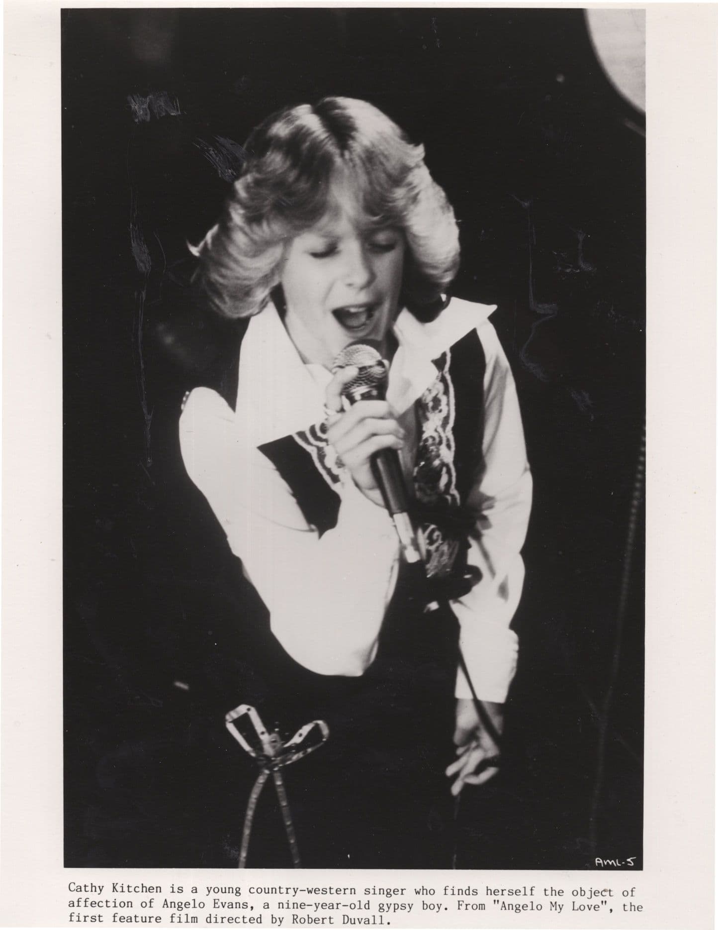 Angelo My Love Evans Cathy Kitchen as Gypsy Boy 10x8 Monochrome Film Photo