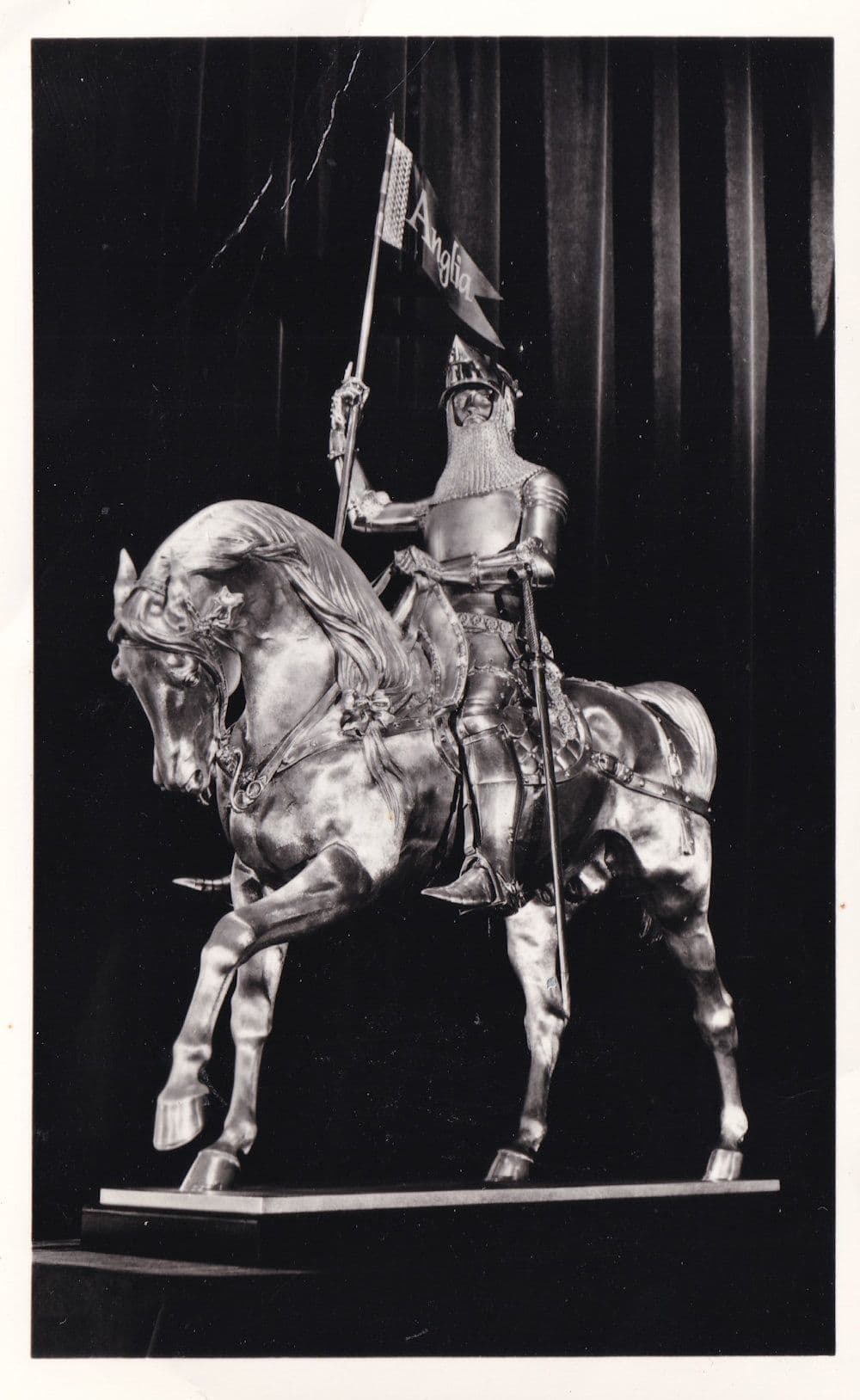 Anglia Knight The Official Television ITV Souvenir 1980s Postcard