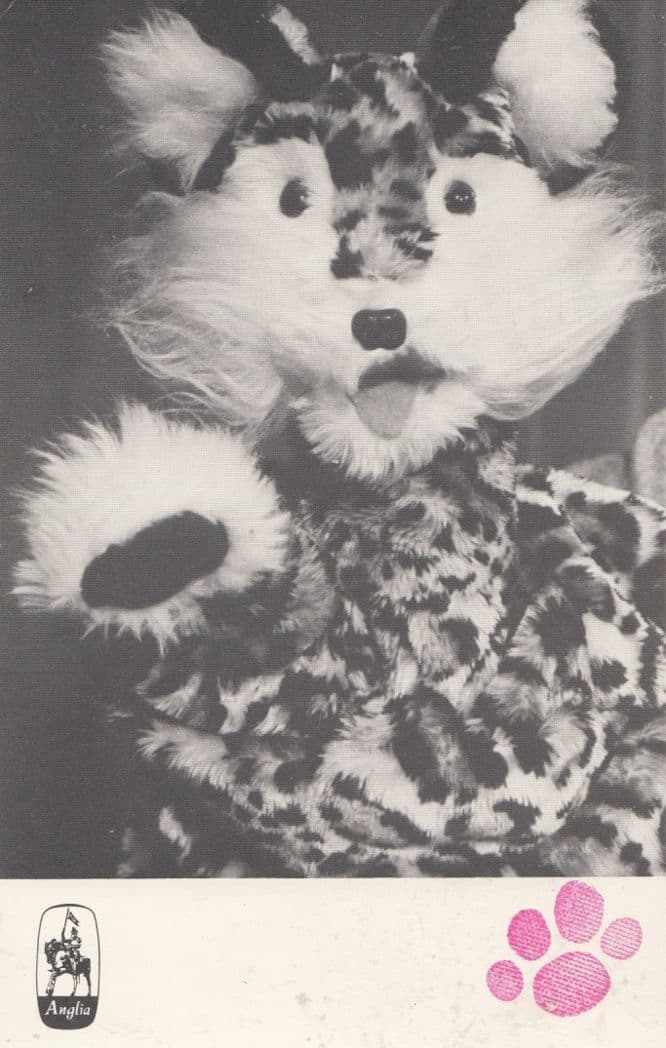 Anglia Television Old Puppet Toy Presenter Vintage 1970s Postcard Photo