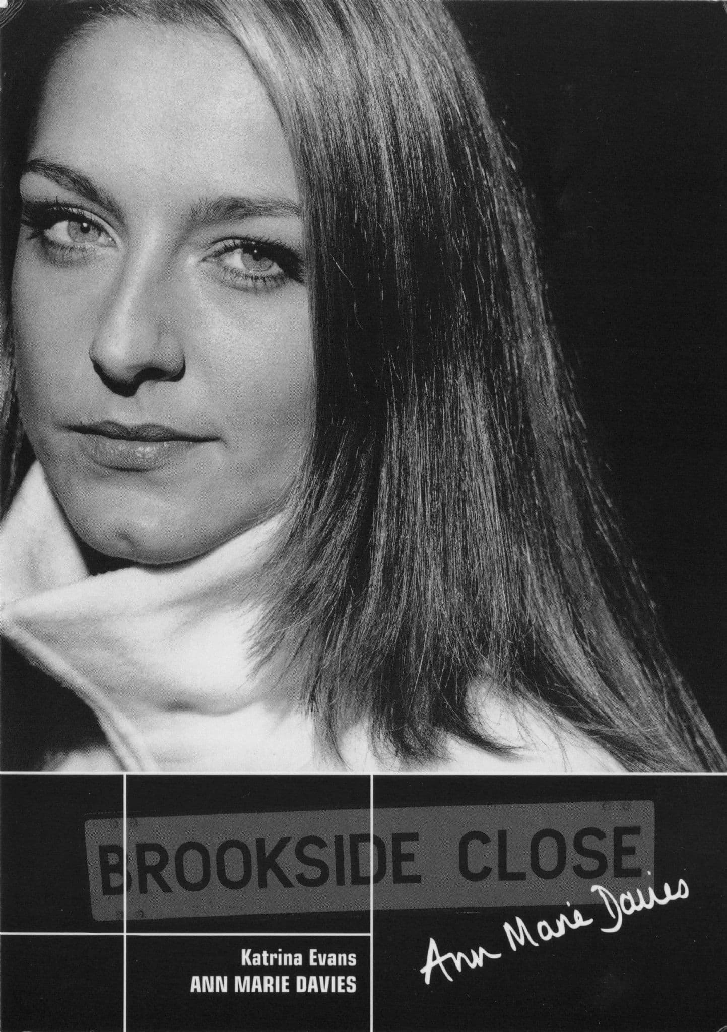 Ann Marie Davies Brookside Reverse Hand Signed Cast Card Photo