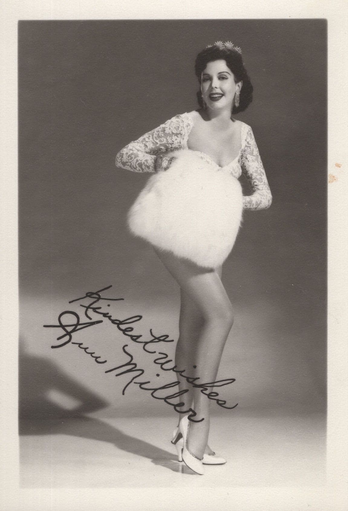 Ann Miller Film Musical Actress Printed Signed Photo