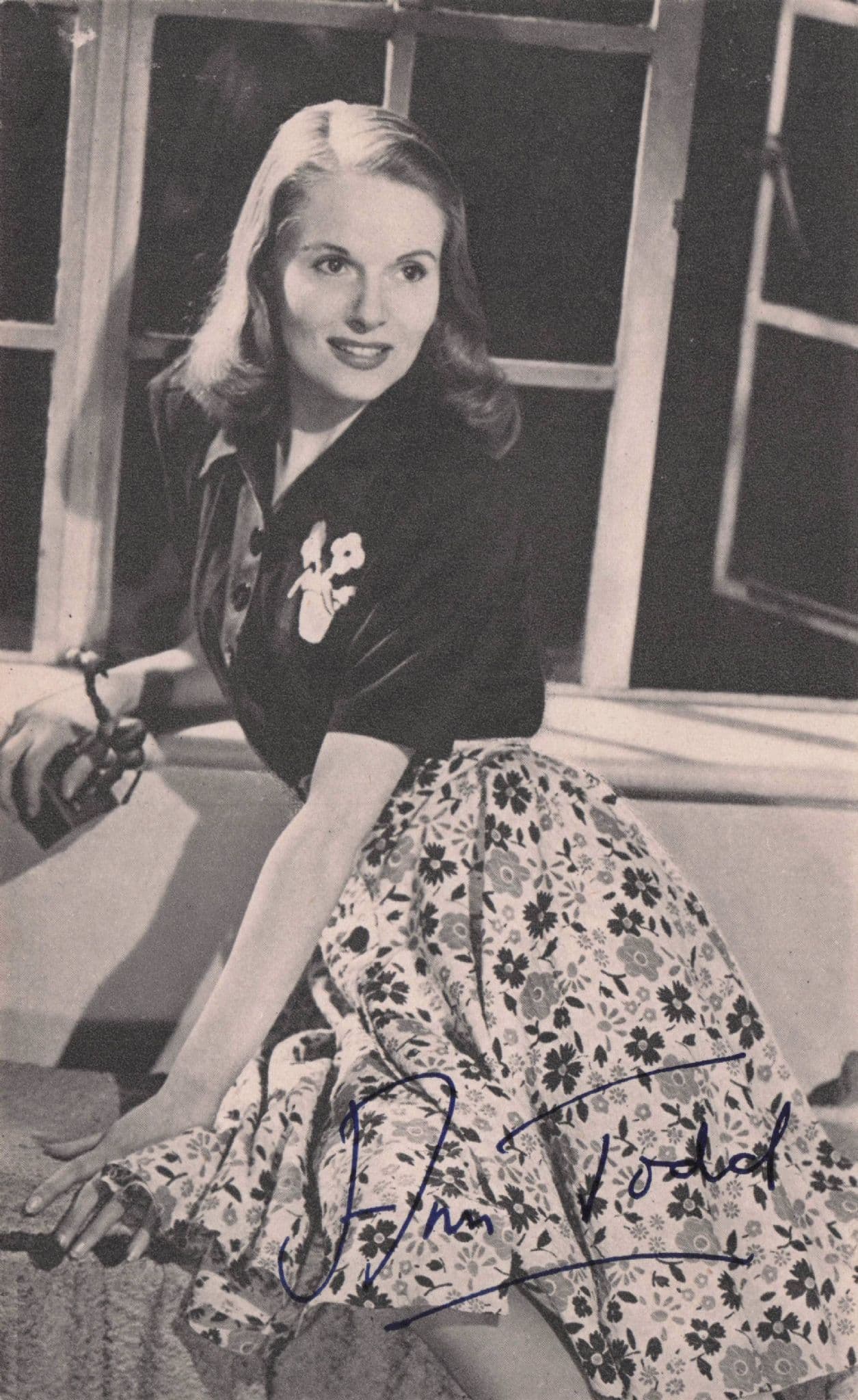 Ann Todd Film Actress Hollywood Antique Signed Photo