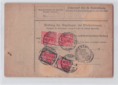 Annaberg Erzweg Germany 1921 Packet Coupon Antique Postcard
