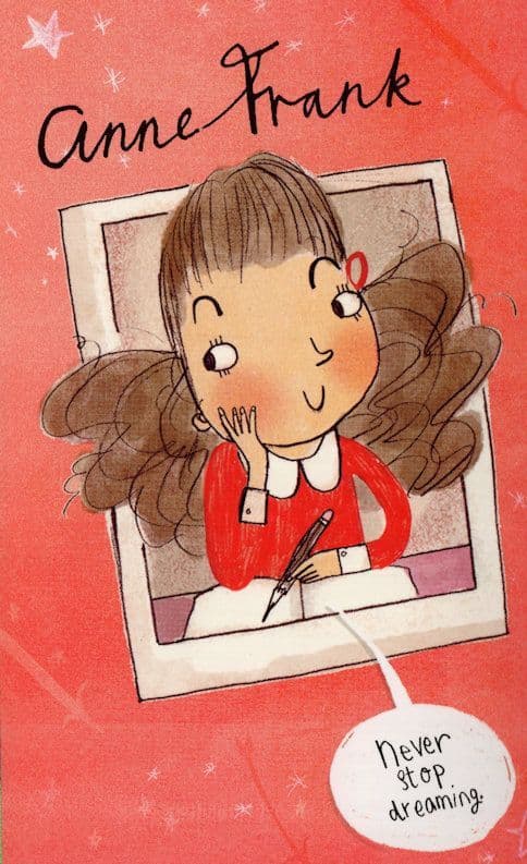 Anne Frank WW2 Holocaust Jewish Holocaust Diary Painting Postcard