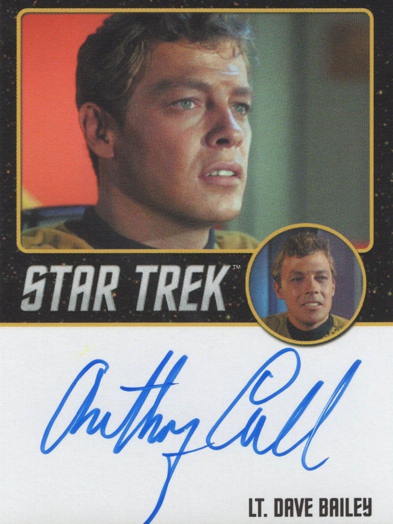 Anthony Call Star Trek The Original Series Signed Autograph Card
