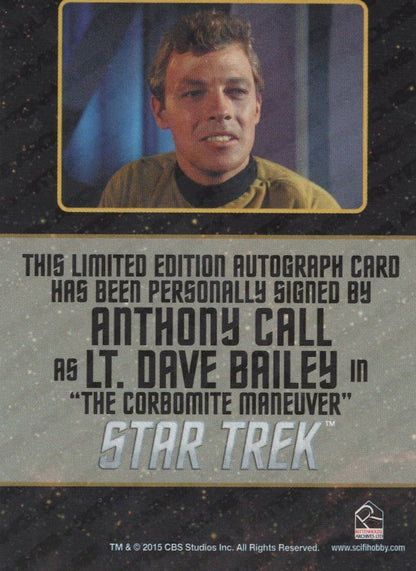 Anthony Call Star Trek The Original Series Signed Autograph Card