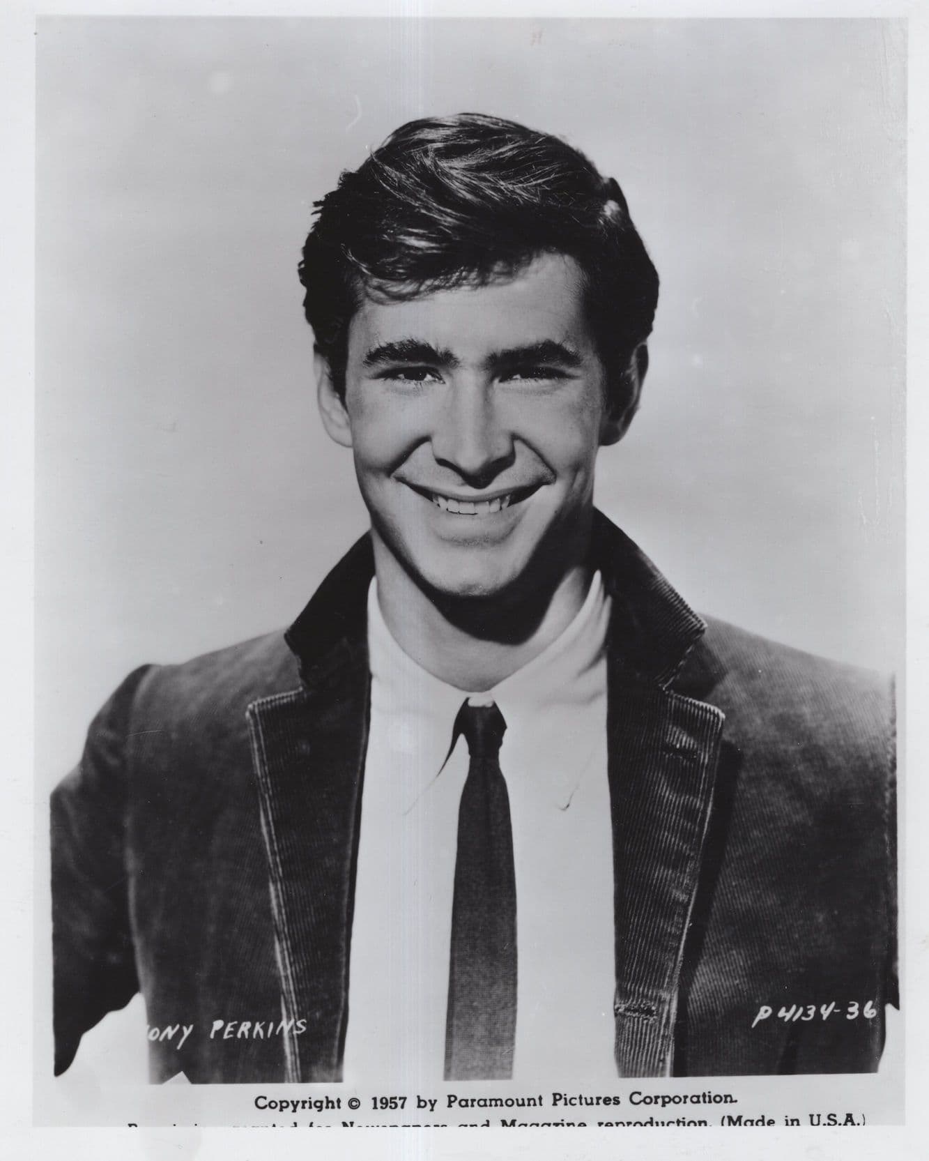 Anthony Perkins in 1956 + 1957 Two 2x Large 10x8 Photo s